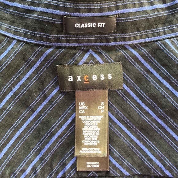 Men's Axcess Button Down Collar Dress Shirt - Picture 6 of 7